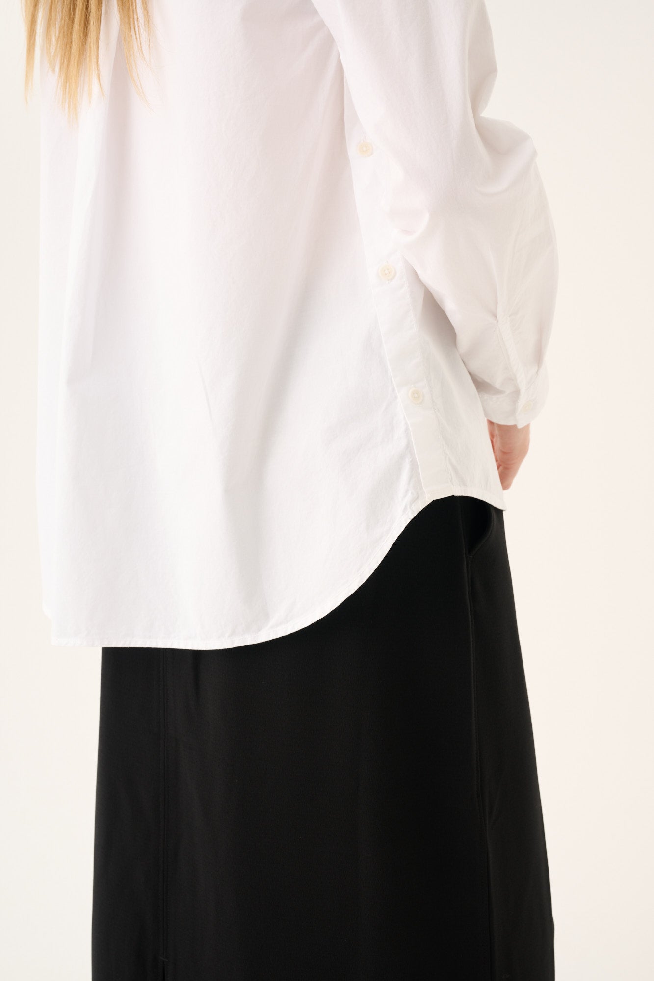 Rue de Tokyo - Sofie Organic Garment Dyed Poplin Shirt, White