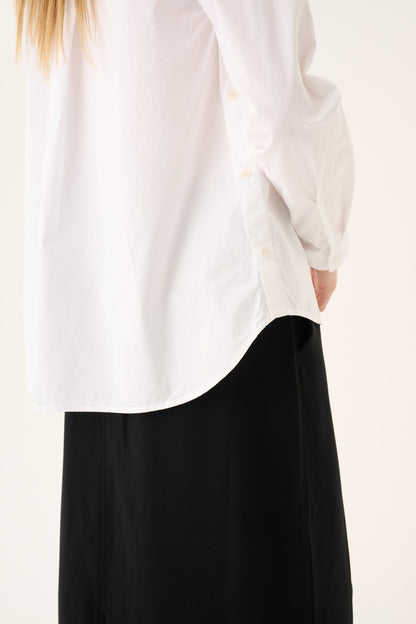 Rue de Tokyo - Sofie Organic Garment Dyed Poplin Shirt, White