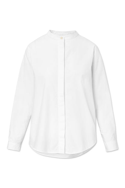 Rue de Tokyo - Sofie Organic Garment Dyed Poplin Shirt, White