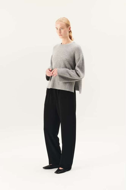 Rue de Tokyo - Palla Heavy Crepe Pants, Black