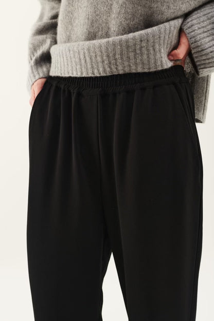 Rue de Tokyo - Palla Heavy Crepe Pants, Black