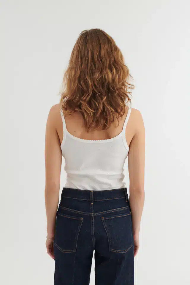 Basic Apparel - Arense Strap Top, White