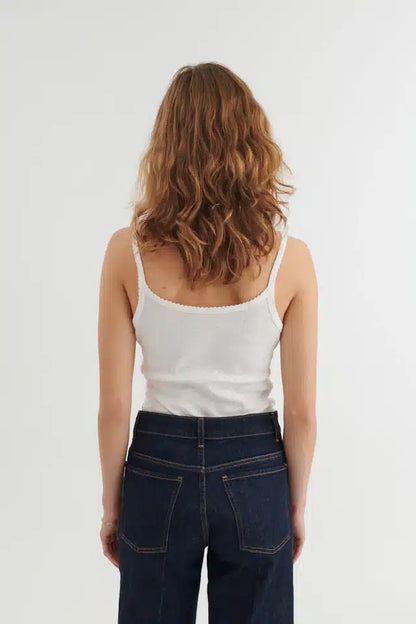 Basic Apparel - Arense Strap Top, White