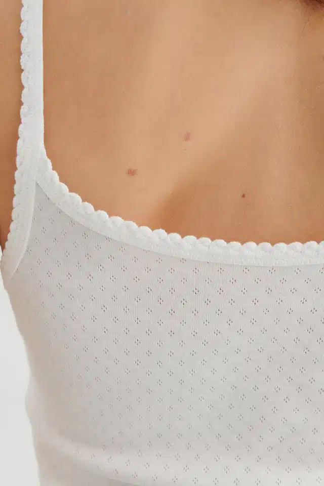 Basic Apparel - Arense Strap Top, White