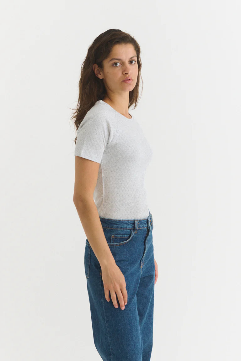 Basic Apparel - Arense Tee, Light Grey Mel.