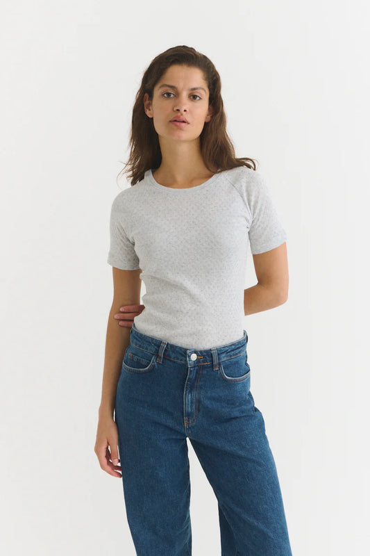 Basic Apparel - Arense Tee, Light Grey Mel.