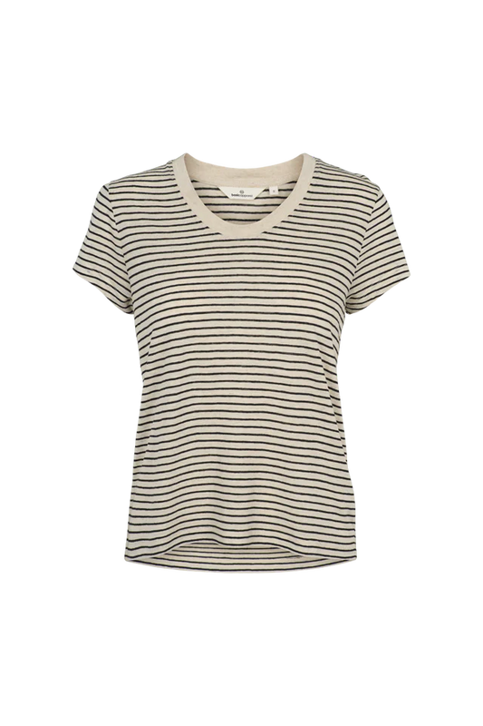 Basic Apparel - Ashly SS Tee, Birch/Black