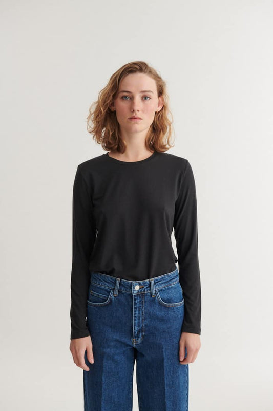 Basic Apparel - Jolanda LS Tee, Black