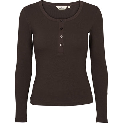 Basic Apparel - Ludmilla LS Granddad, Chocolate torte