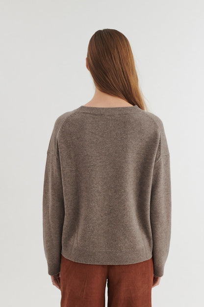 Basic Apparel - Liz O-Neck Sweater, Portobella