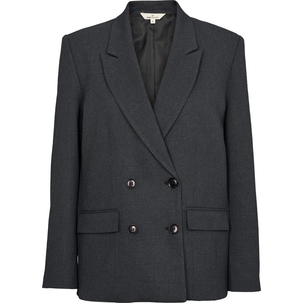 Basic Apparel - Radi Blazer, Blackened Pearl/Black