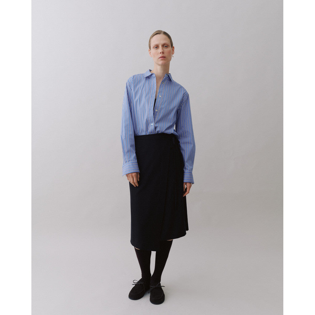 Beta Studios - Nanaki Striped Shirt, Palace Blue