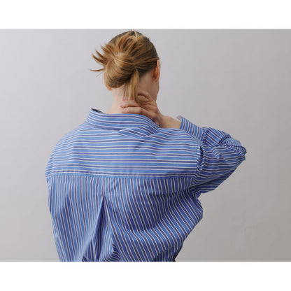 Beta Studios - Nanaki Striped Shirt, Palace Blue