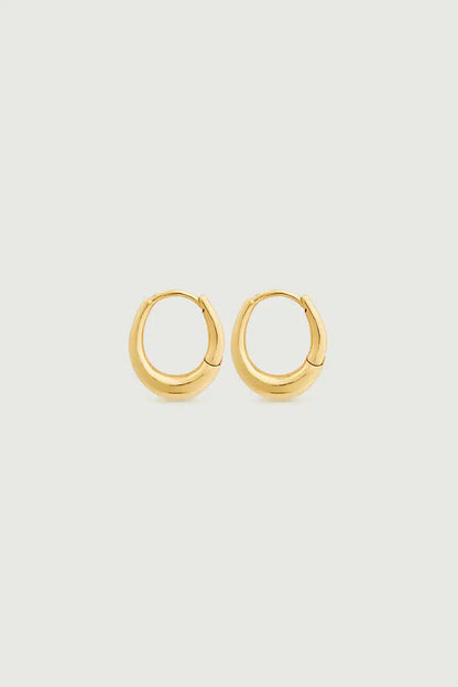 Soeur - Intemporelle Line Small Hoops, Gold
