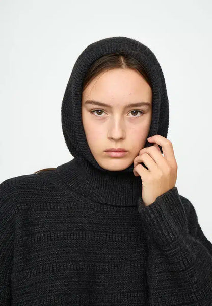 Esmé Studio - ESIwona Knit Balaclava GOTS, Grey Melange