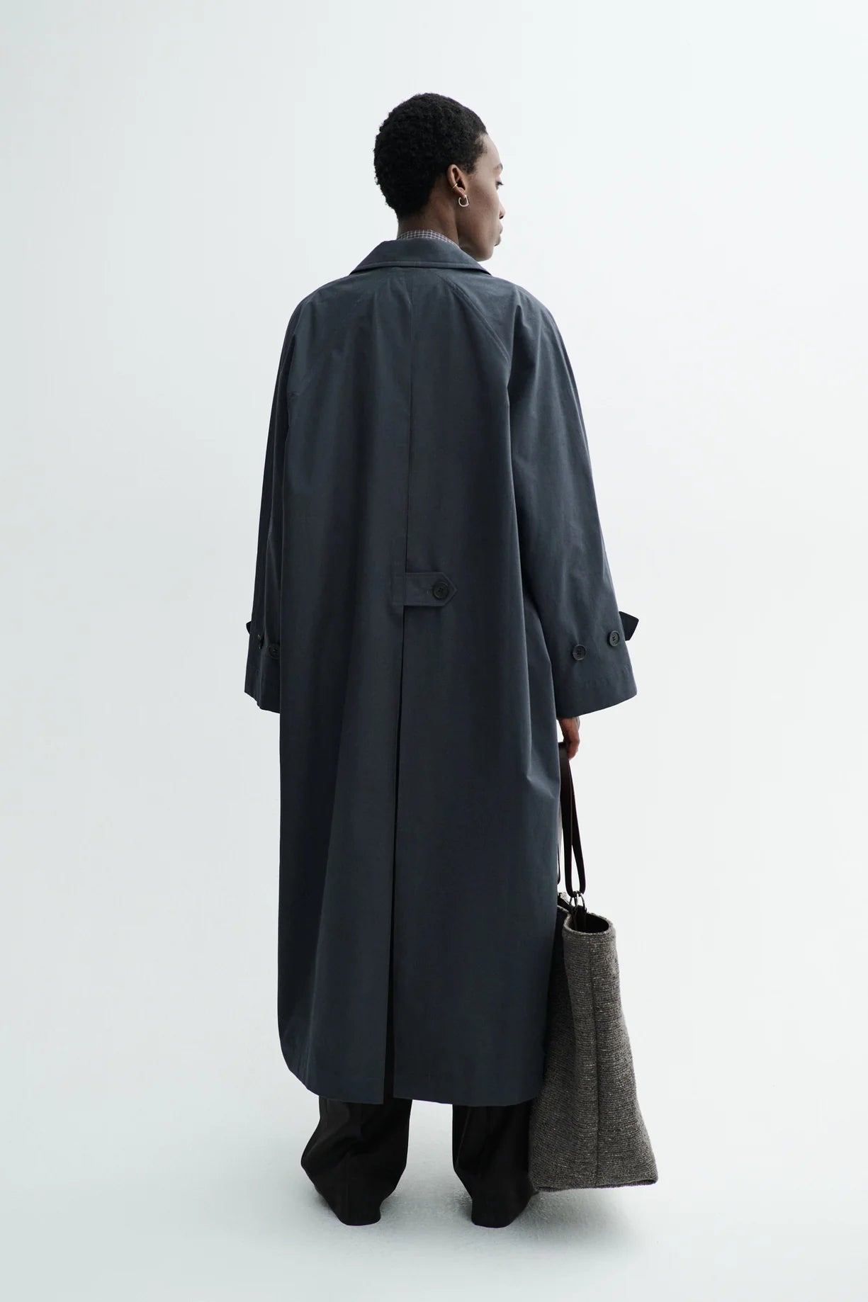 MKDT - Caro Half Panama Coat, Dark Navy