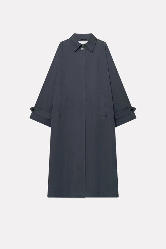 MKDT - Caro Half Panama Coat, Dark Navy