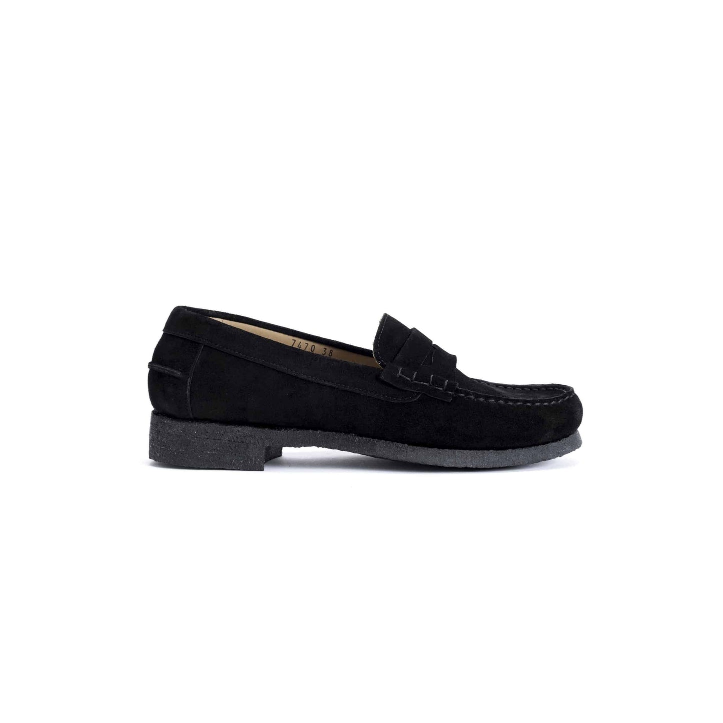 Dico Copenhagen - Loafer Penny Crepe, Suede Black