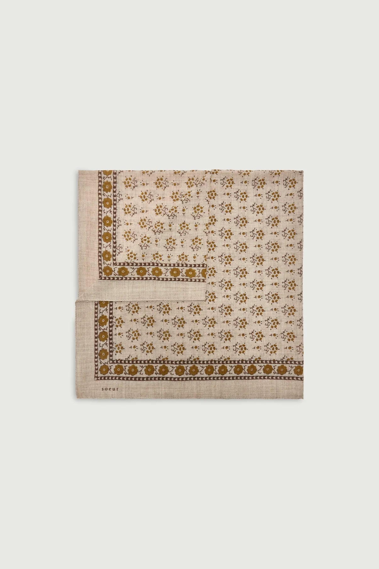Soeur - Scarf, Beige/Kaki