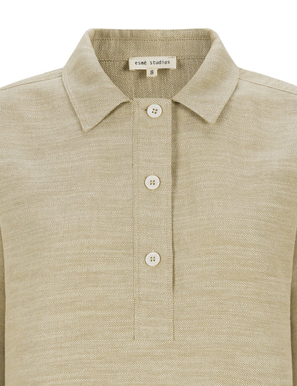 Esmé Studios - ESKaya Boxy Blouse, Brownie Melange