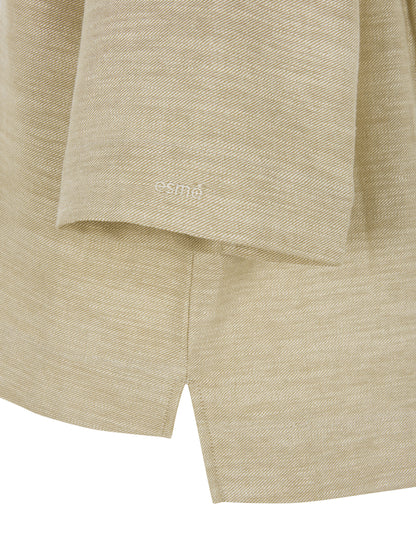 Esmé Studios - ESKaya Boxy Blouse, Brownie Melange