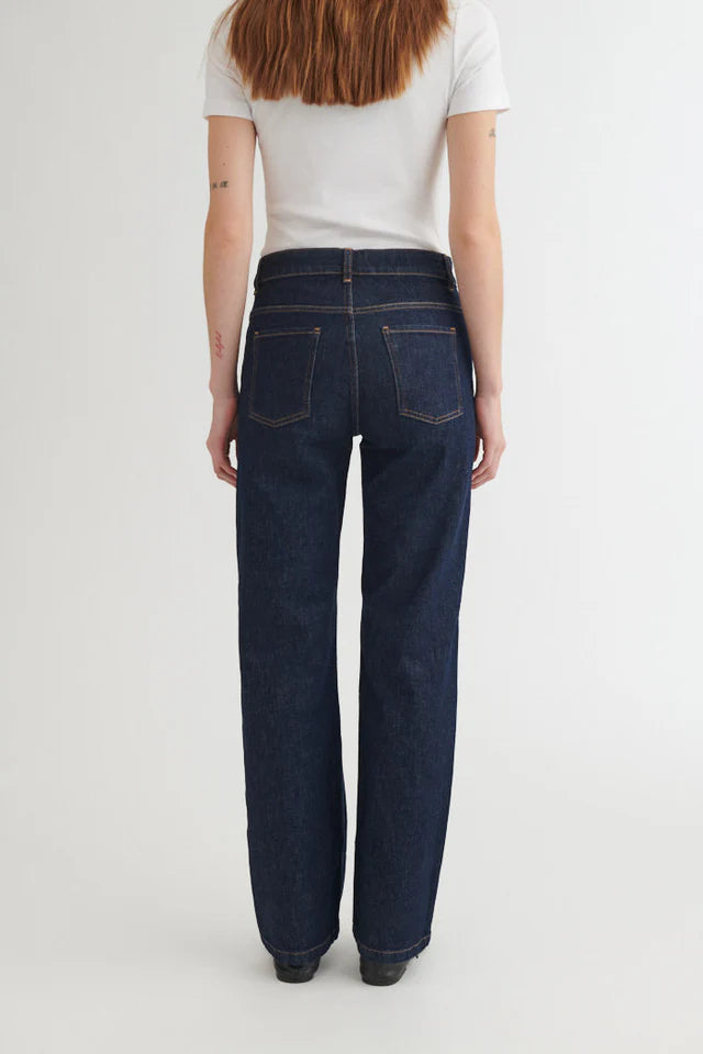 Basic Apparel - Elisa Rinse Wash Jeans, Raw Denim
