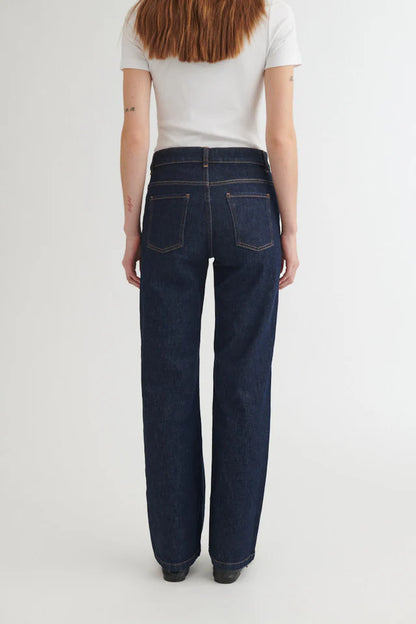 Basic Apparel - Elisa Rinse Wash Jeans, Raw Denim