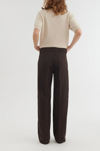 Basic Apperal - Enya Brown Jeans, Chocolate Torte