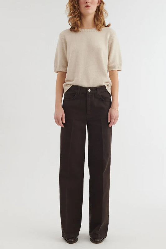 Basic Apperal - Enya Brown Jeans, Chocolate Torte