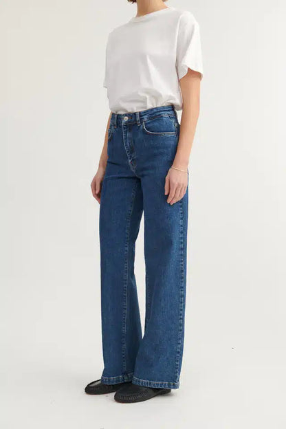 Basic Apparel - Enya Jeans, Mid Blue