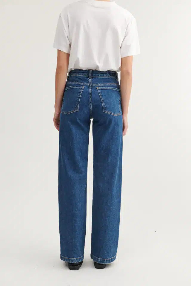 Basic Apparel - Enya Jeans, Mid Blue