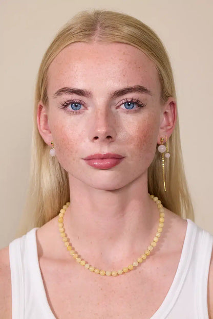 Soï - Hailey Gul Jade Halskæde