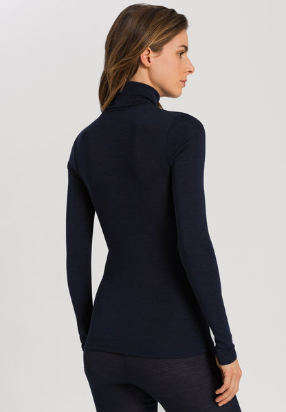 Hanro - Turtleneck Wool/Silk, Black