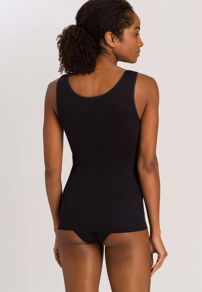 Hanro - V-Neck Tank Cotton, Black