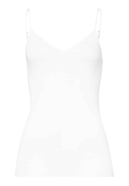 Hanro - Spaghetti Top Cotton, White