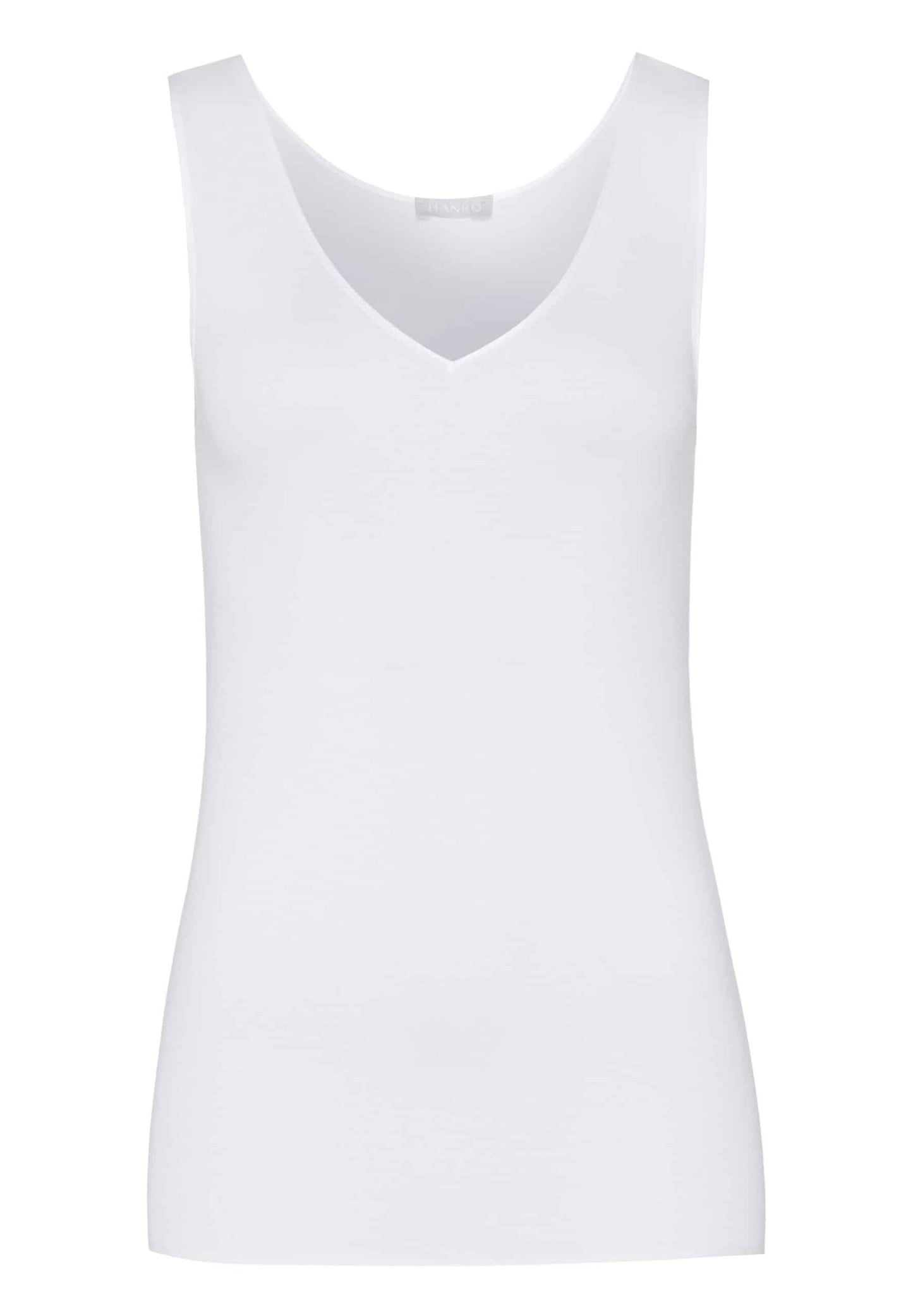 Hanro - V-Neck Tank Cotton, White