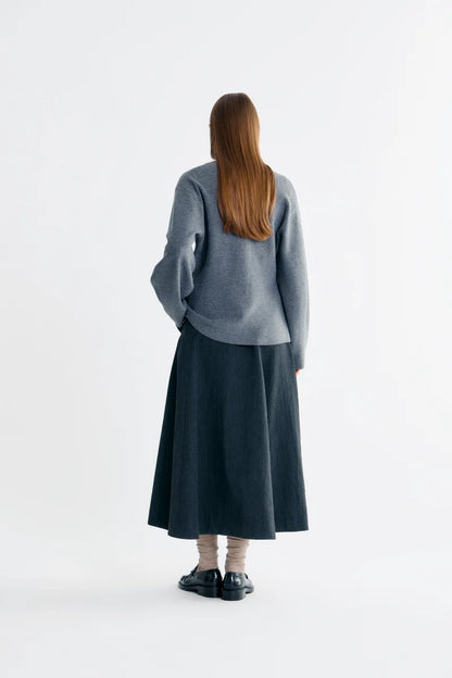 Lovechild 1979 - Hallie Skirt, Grey Stripe