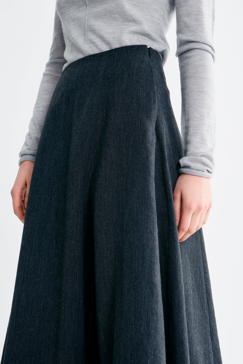 Lovechild 1979 - Hallie Skirt, Grey Stripe