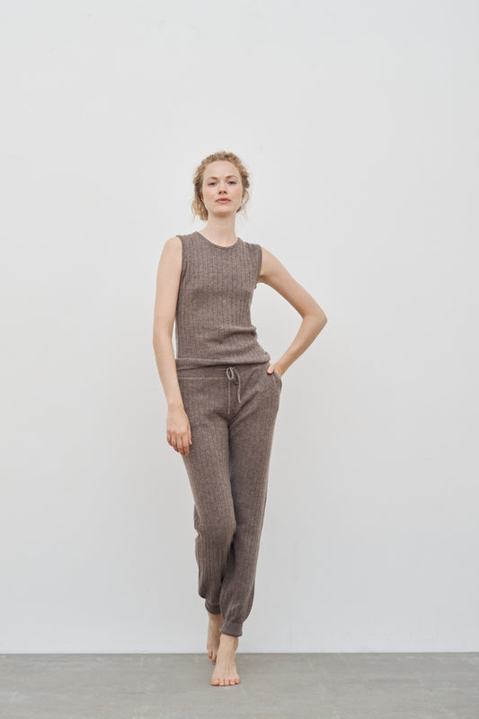 Care By Me - Josephine Tank Top, Dusty Brown