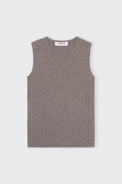 Care By Me - Josephine Tank Top, Dusty Brown