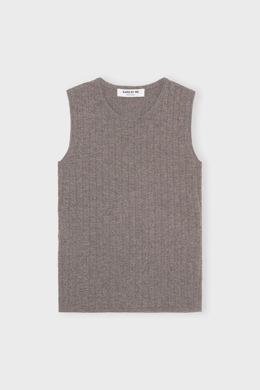 Care By Me - Josephine Tank Top, Dusty Brown