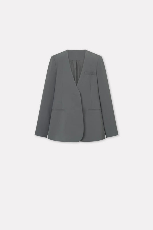 MKDT Studio - Jute Crepe Georgette Jacket, Anthracit
