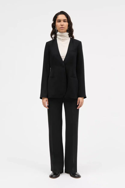 MKDT Studio - Jute Crepe Georgette Jacket, Anthracit