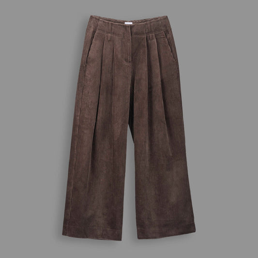Yin Studio - LouLou Corduroy Pants, Taupe