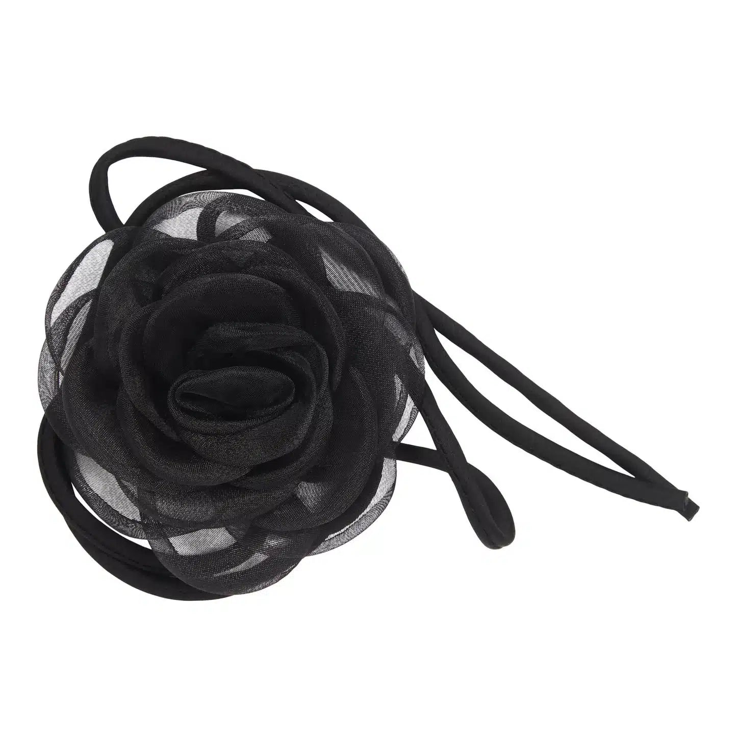 Pico - Organza Rose String, Black