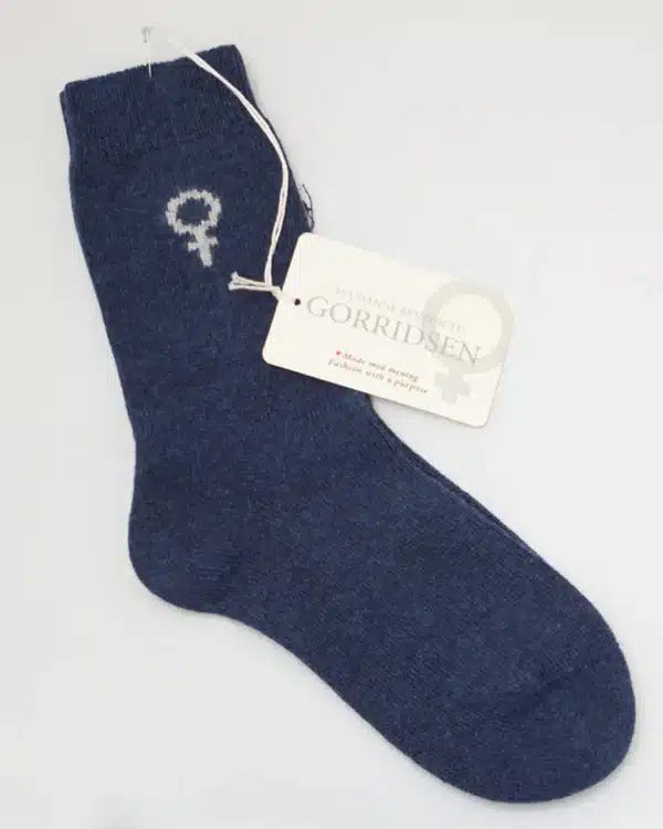 Gorridsen - Magnolia Cashmere Mix Strømper, Indigo