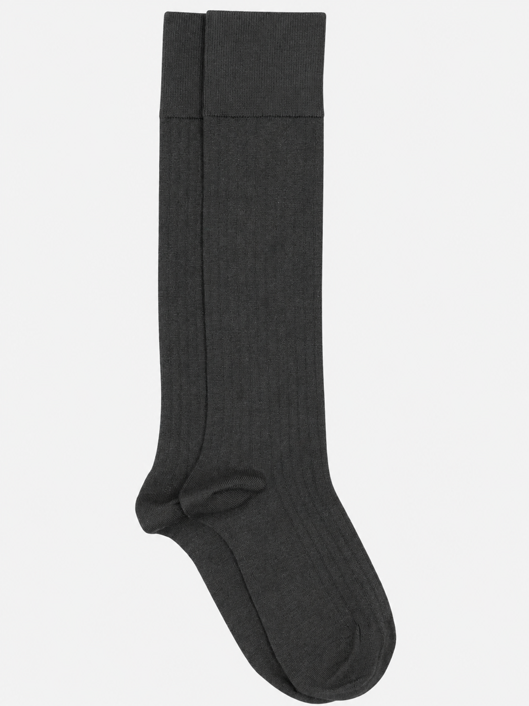 Mrs. Hosiery - Mrs Merino Knee-High, Dark Grey