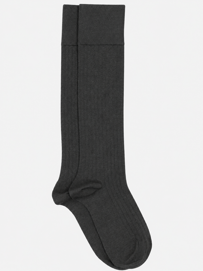 Mrs. Hosiery - Mrs Merino Knee-High, Dark Grey