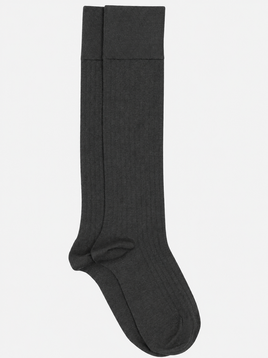 Mrs. Hosiery - Mrs Merino Knee-High, Dark Grey