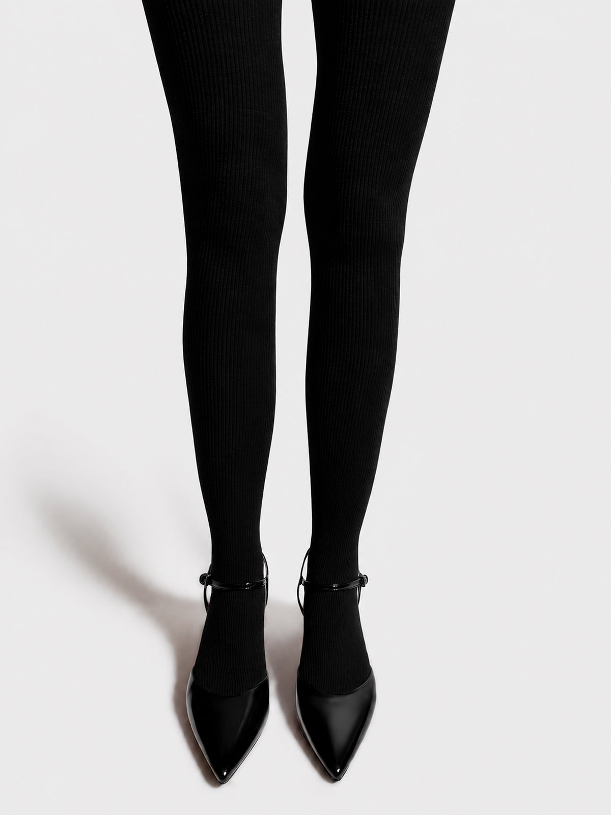 Mrs. Hosiery - Mrs Merino Wool Ribbed Tights